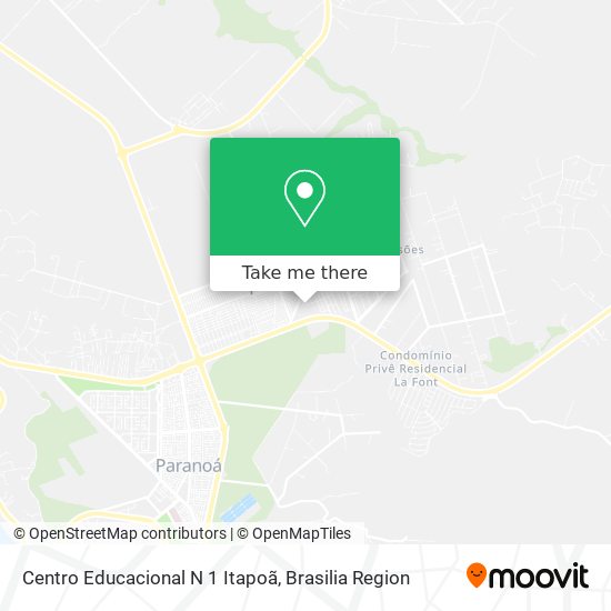Centro Educacional N 1 Itapoã map