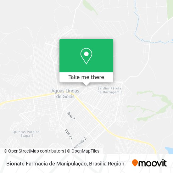 Bionate Farmácia de Manipulação map