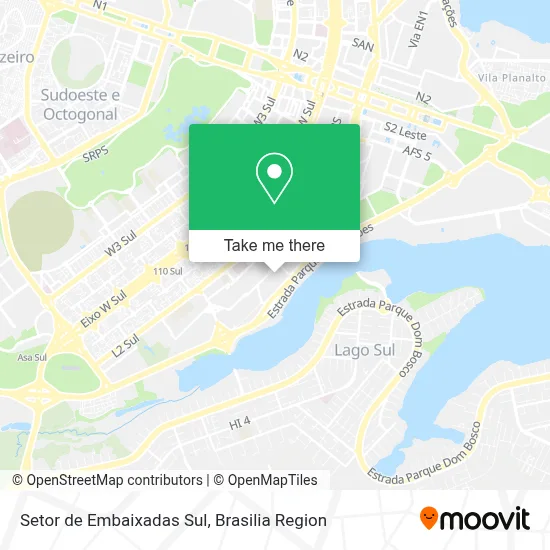 Setor de Embaixadas Sul map