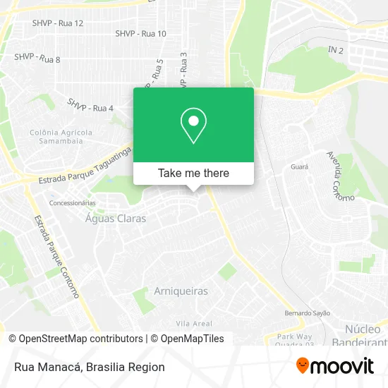 Rua Manacá map