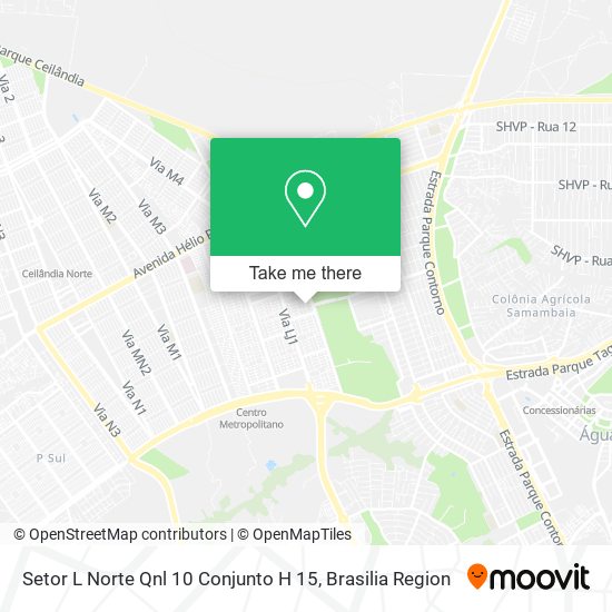 Setor L Norte Qnl 10 Conjunto H 15 map
