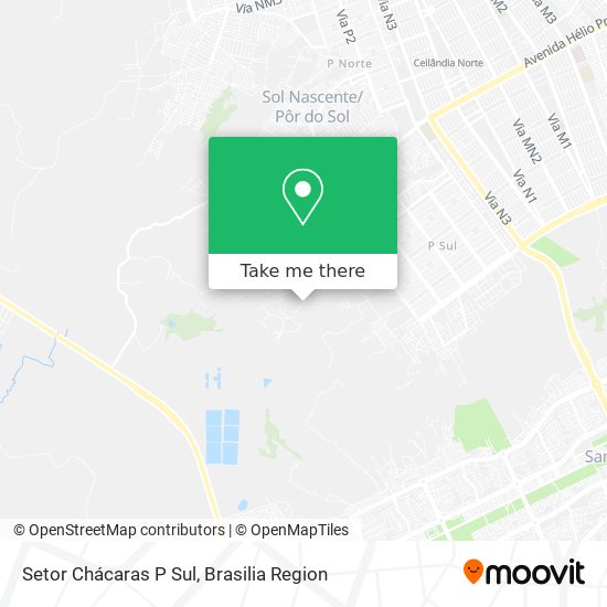 Setor Chácaras P Sul map
