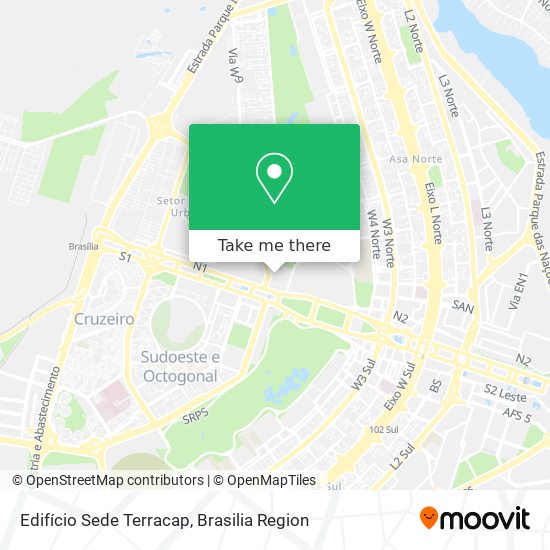 Edifício Sede Terracap map