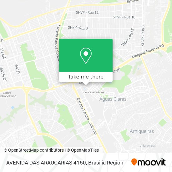 AVENIDA DAS ARAUCARIAS 4150 map