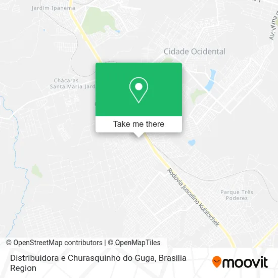 Distribuidora e Churasquinho do Guga map