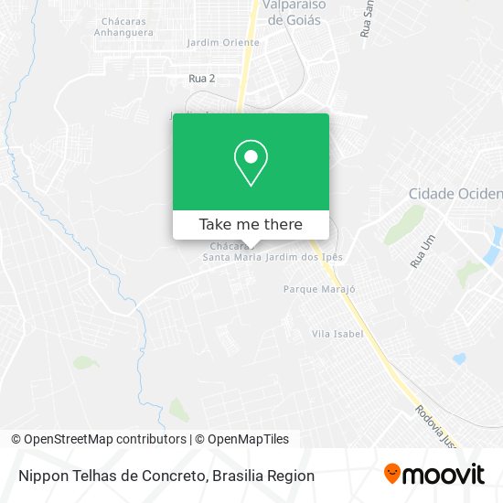 Nippon Telhas de Concreto map