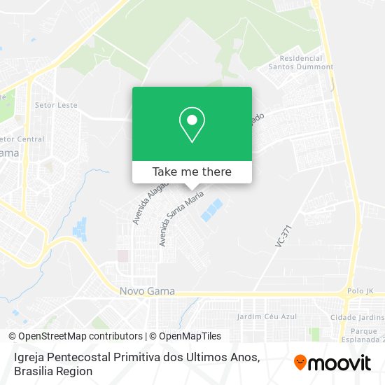 Igreja Pentecostal Primitiva dos Ultimos Anos map