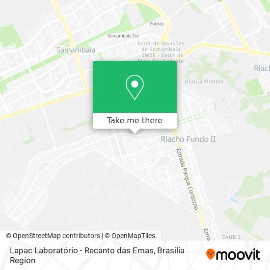 Lapac Laboratório - Recanto das Emas map