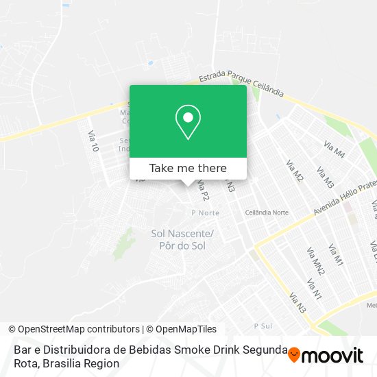 Bar e Distribuidora de Bebidas Smoke Drink Segunda Rota map