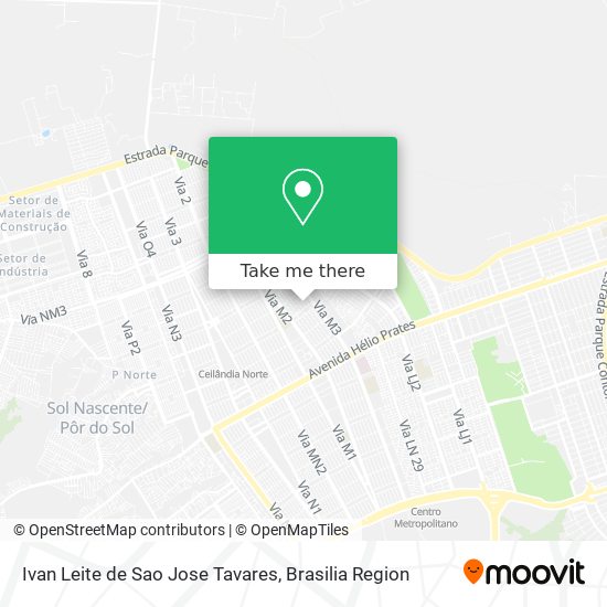 Ivan Leite de Sao Jose Tavares map