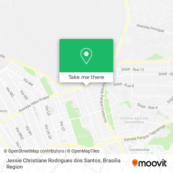 Mapa Jessie Christiane Rodrigues dos Santos