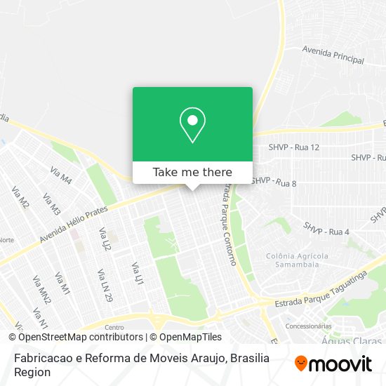 Fabricacao e Reforma de Moveis Araujo map