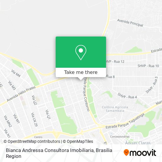 Mapa Bianca Andressa Consultora Imobiliaria