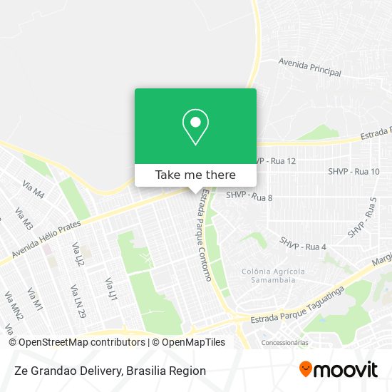 Ze Grandao Delivery map