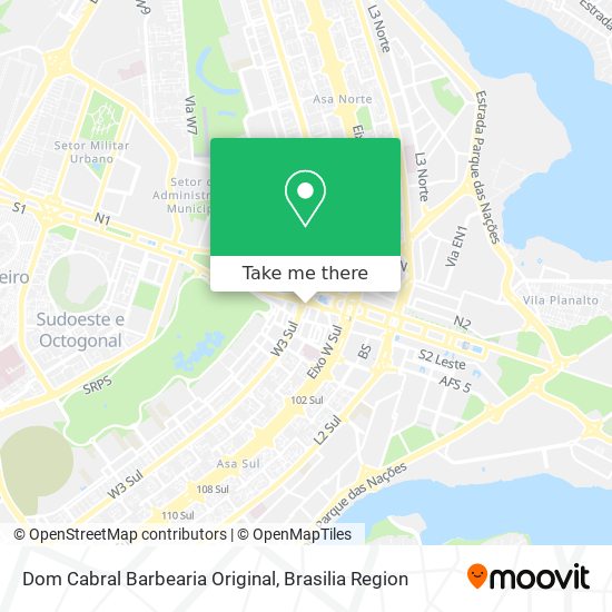 Dom Cabral Barbearia Original map