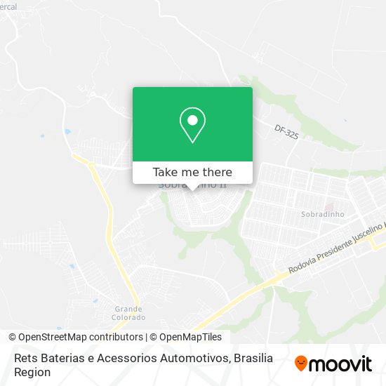 Rets Baterias e Acessorios Automotivos map