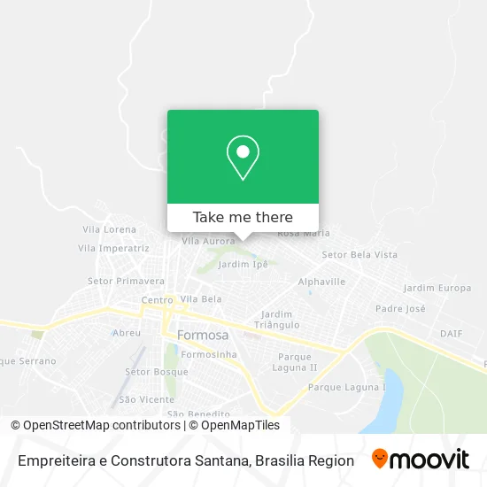 Empreiteira e Construtora Santana map
