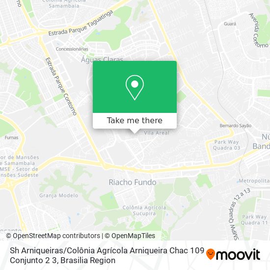 Sh Arniqueiras / Colônia Agrícola Arniqueira Chac 109 Conjunto 2 3 map