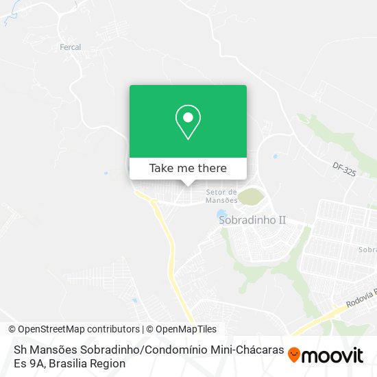 Sh Mansões Sobradinho / Condomínio Mini-Chácaras Es 9A map