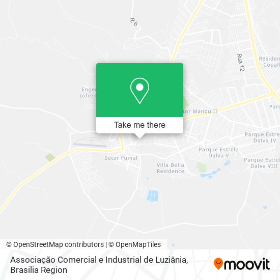 Associação Comercial e Industrial de Luziânia map
