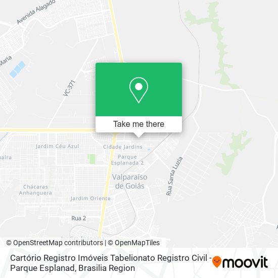 Cartório Registro Imóveis Tabelionato Registro Civil - Parque Esplanad map