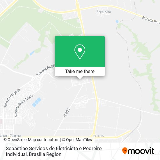 Sebastiao Servicos de Eletricista e Pedreiro Individual map