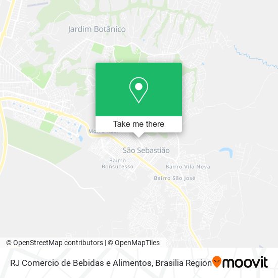 RJ Comercio de Bebidas e Alimentos map