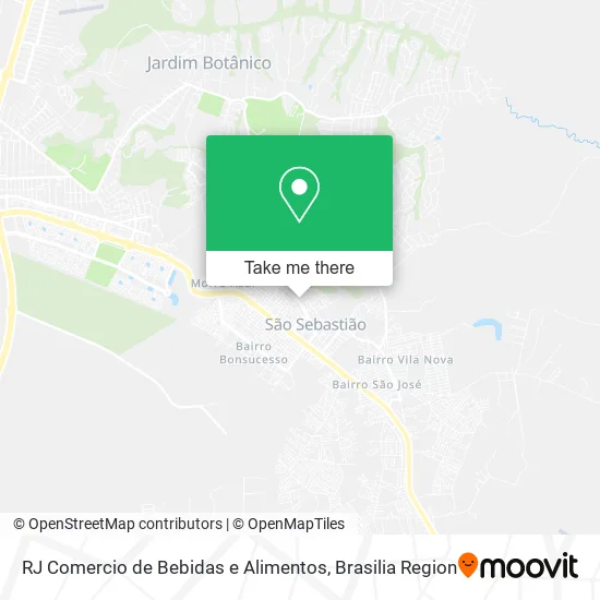 RJ Comercio de Bebidas e Alimentos map