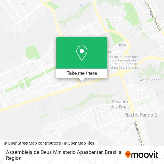 Mapa Assembleia de Deus Ministerio Apascentar