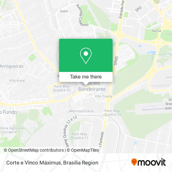 Corte e Vinco Máximus map