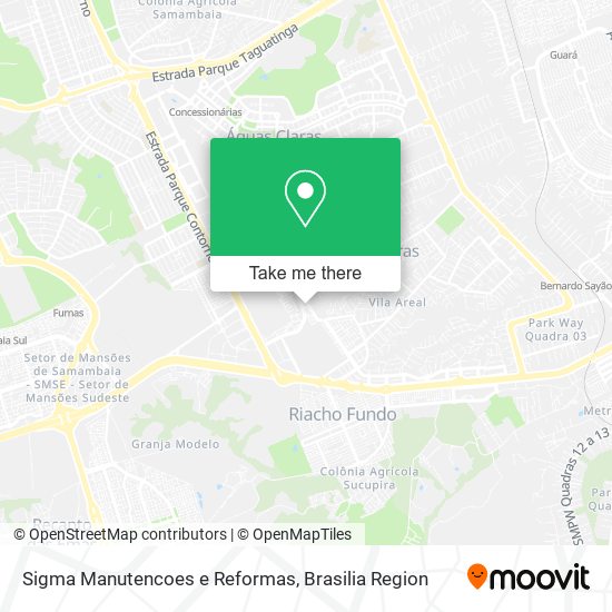 Sigma Manutencoes e Reformas map