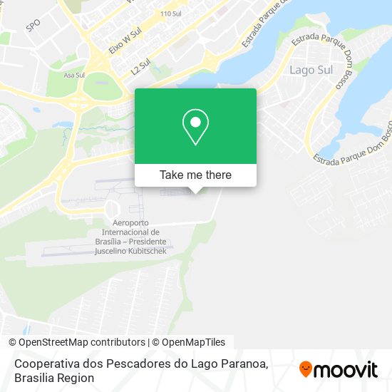 Cooperativa dos Pescadores do Lago Paranoa map