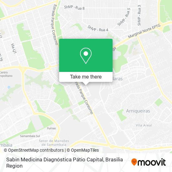 Sabin Medicina Diagnóstica Pátio Capital map