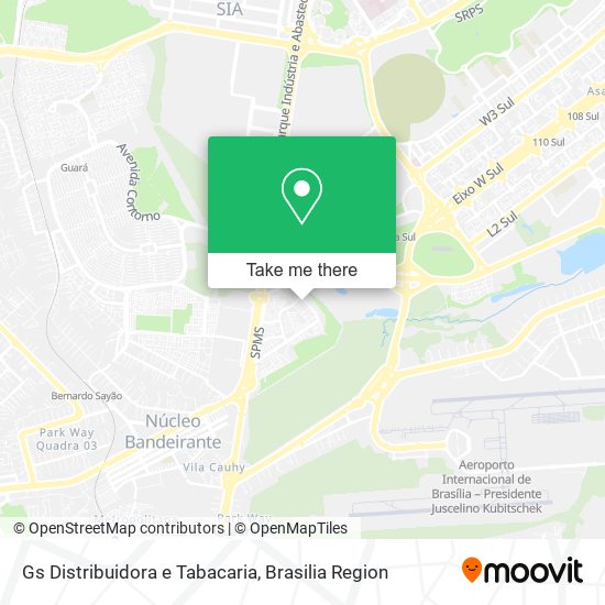 Gs Distribuidora e Tabacaria map