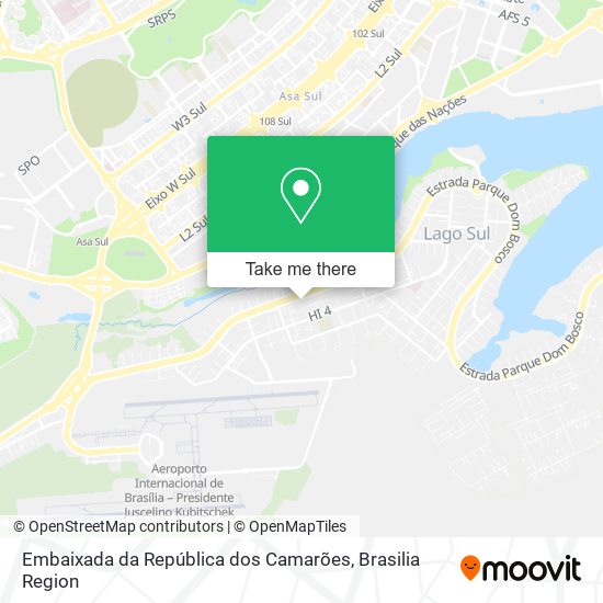 Embaixada da República dos Camarões map