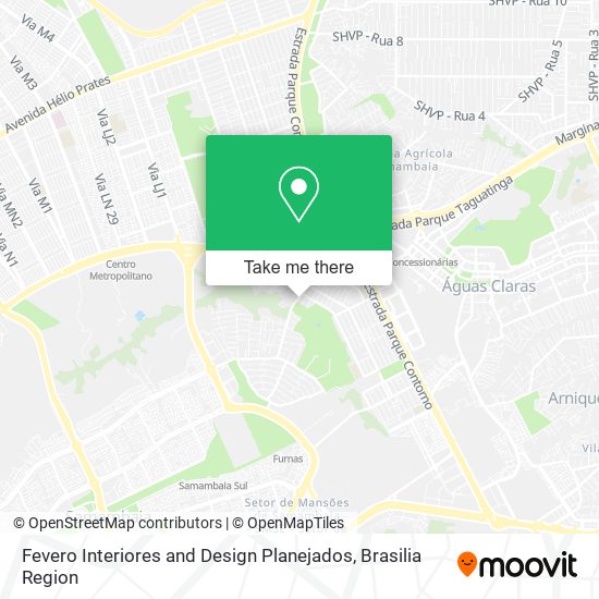 Fevero Interiores and Design Planejados map