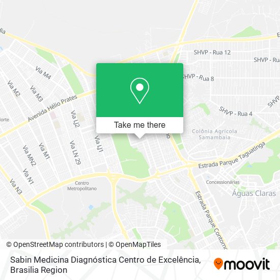 Sabin Medicina Diagnóstica Centro de Excelência map