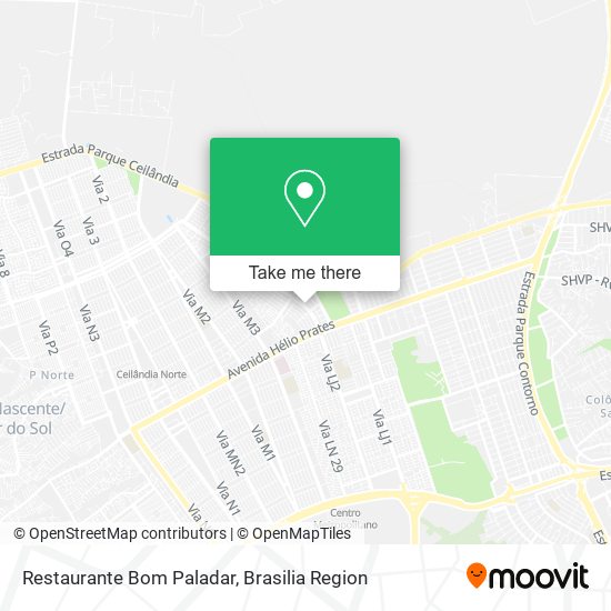 Mapa Restaurante Bom Paladar