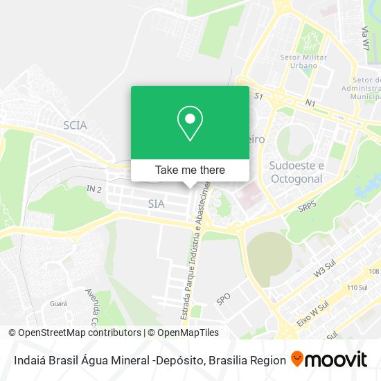 Indaiá Brasil Água Mineral -Depósito map