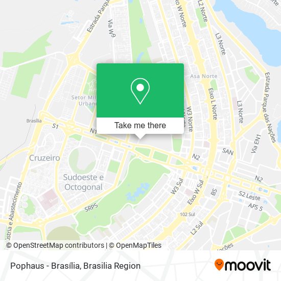 Pophaus - Brasília map