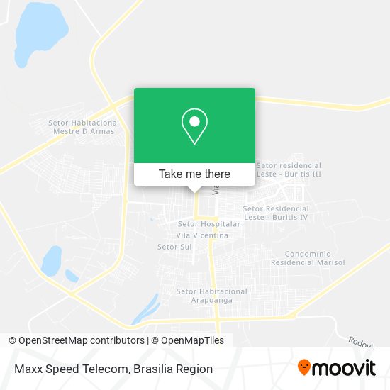 Mapa Maxx Speed Telecom