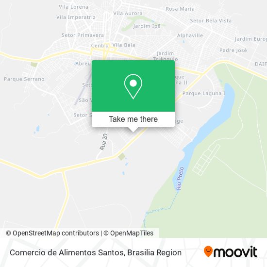 Comercio de Alimentos Santos map