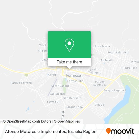 Mapa Afonso Motores e Implementos