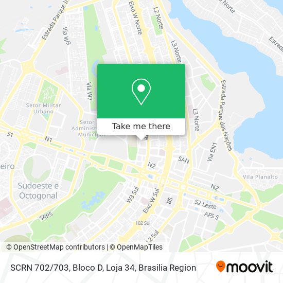 SCRN 702/703, Bloco D, Loja 34 map