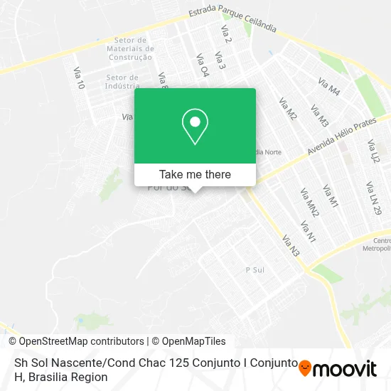 Sh Sol Nascente / Cond Chac 125 Conjunto I Conjunto H map