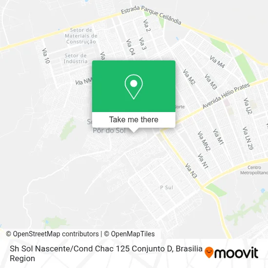 Sh Sol Nascente / Cond Chac 125 Conjunto D map