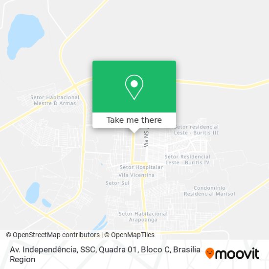 Av. Independência, SSC, Quadra 01, Bloco C map