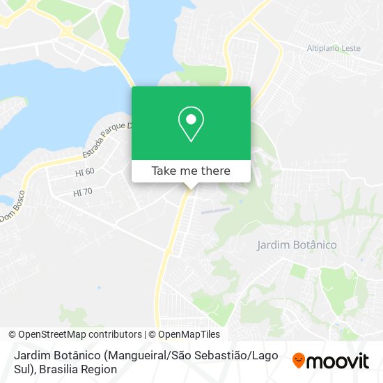 Jardim Botânico (Mangueiral / São Sebastião / Lago Sul) map