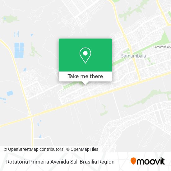 Rotatória Primeira Avenida Sul map