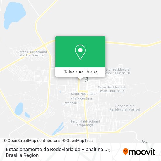 Estacionamento da Rodoviária de Planaltina DF map